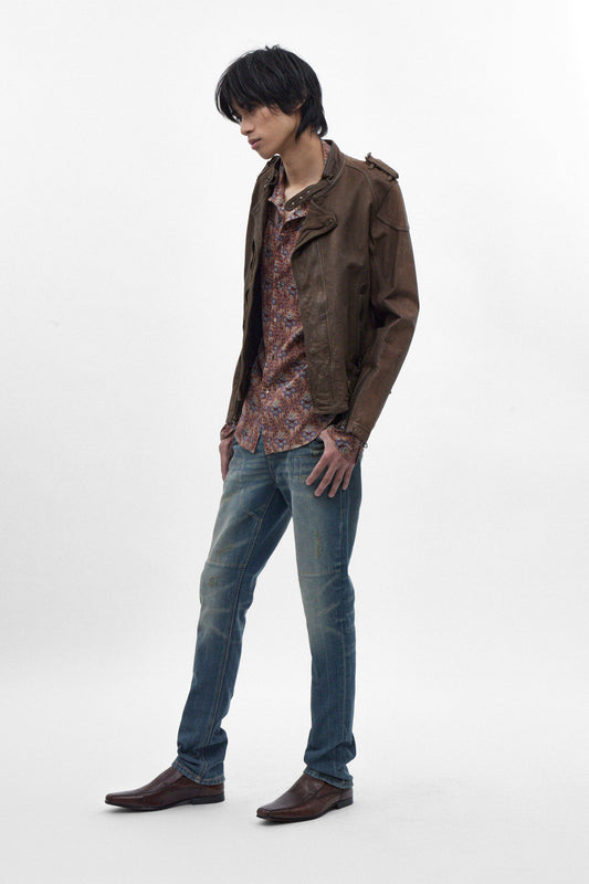 Huey Slim Straight Jeans in Vintage Blue - Rock Revival®