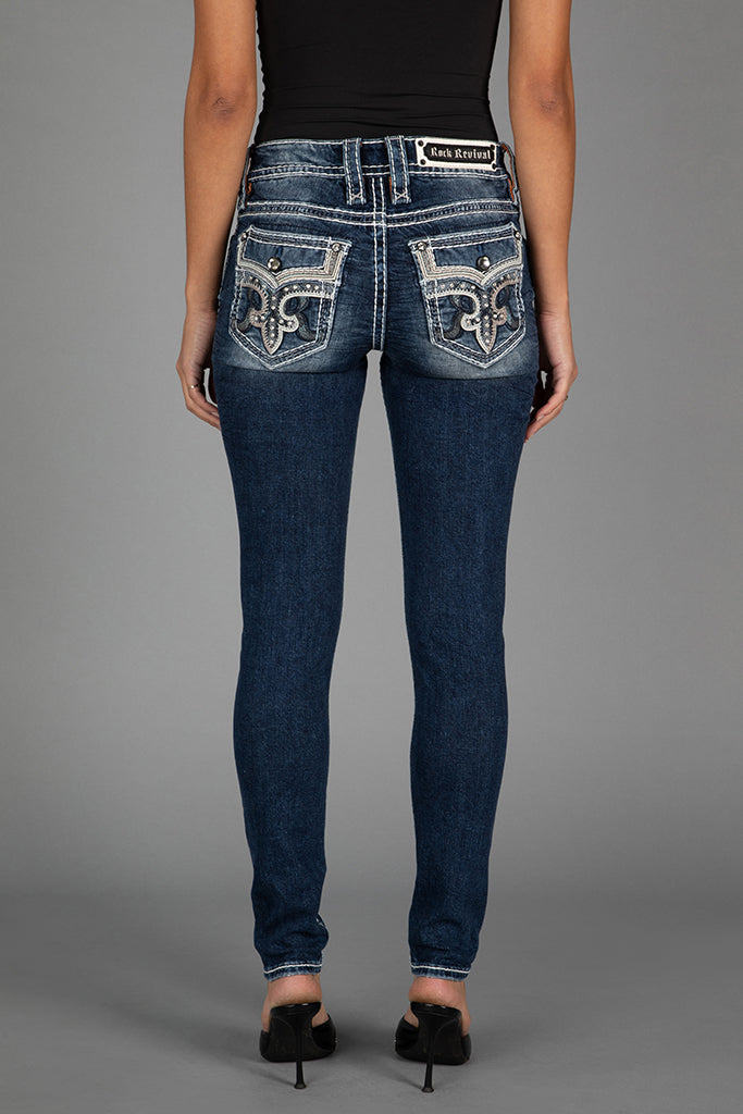 Jiselle Skinny Jeans Dark Wash Rock Revival - Main Image
