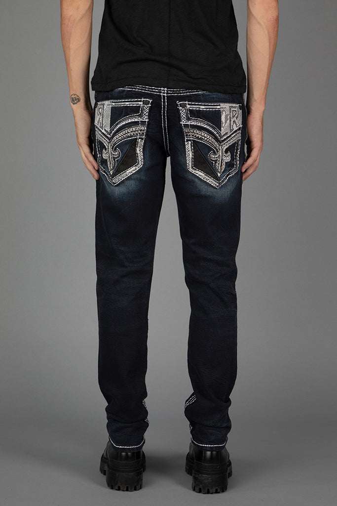 Kody Alt Straight Jeans Dark Wash Rock Revival - Main Image