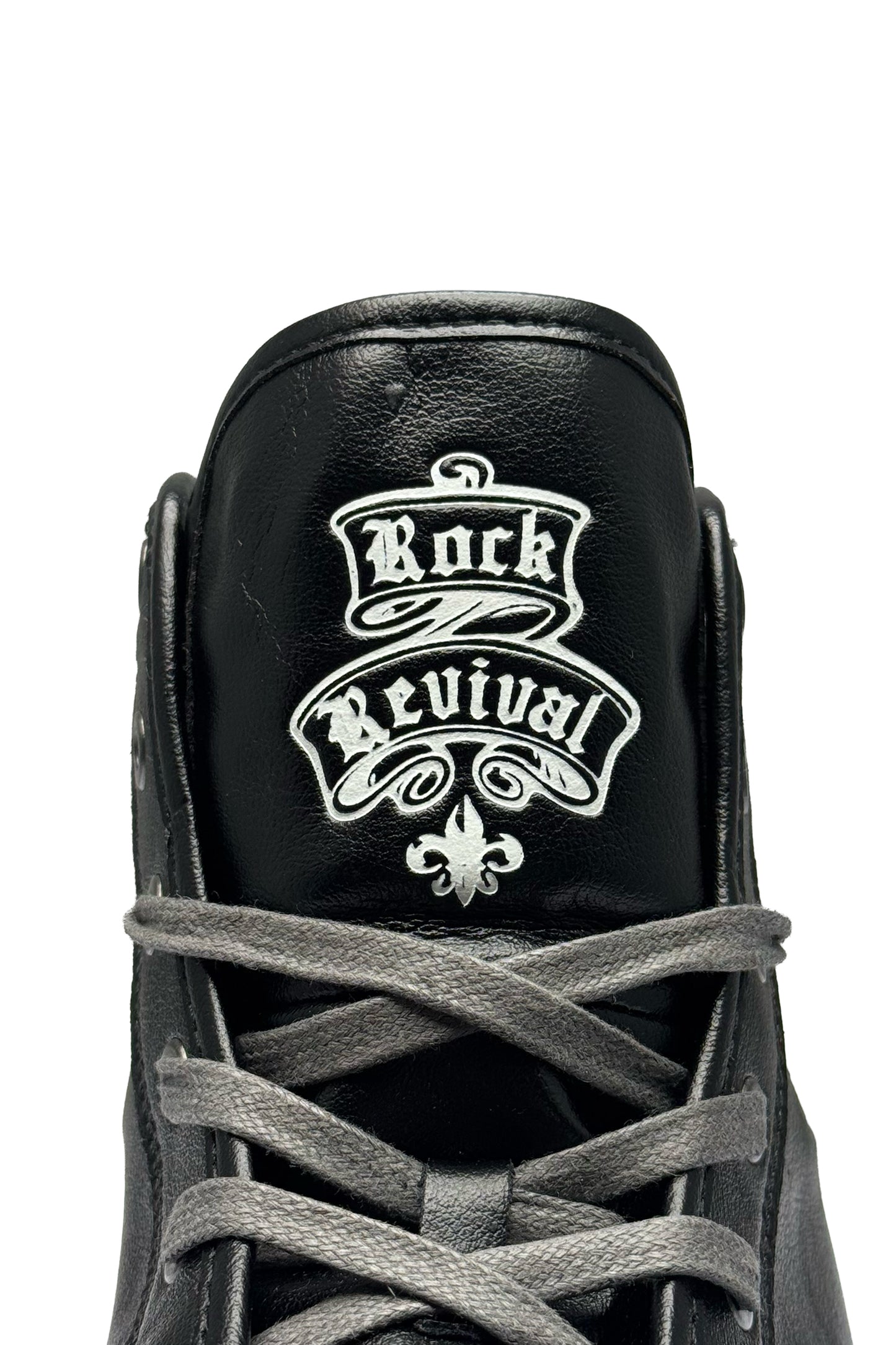 Roadie Hi-Top Sneakers in Black - Rock Revival®