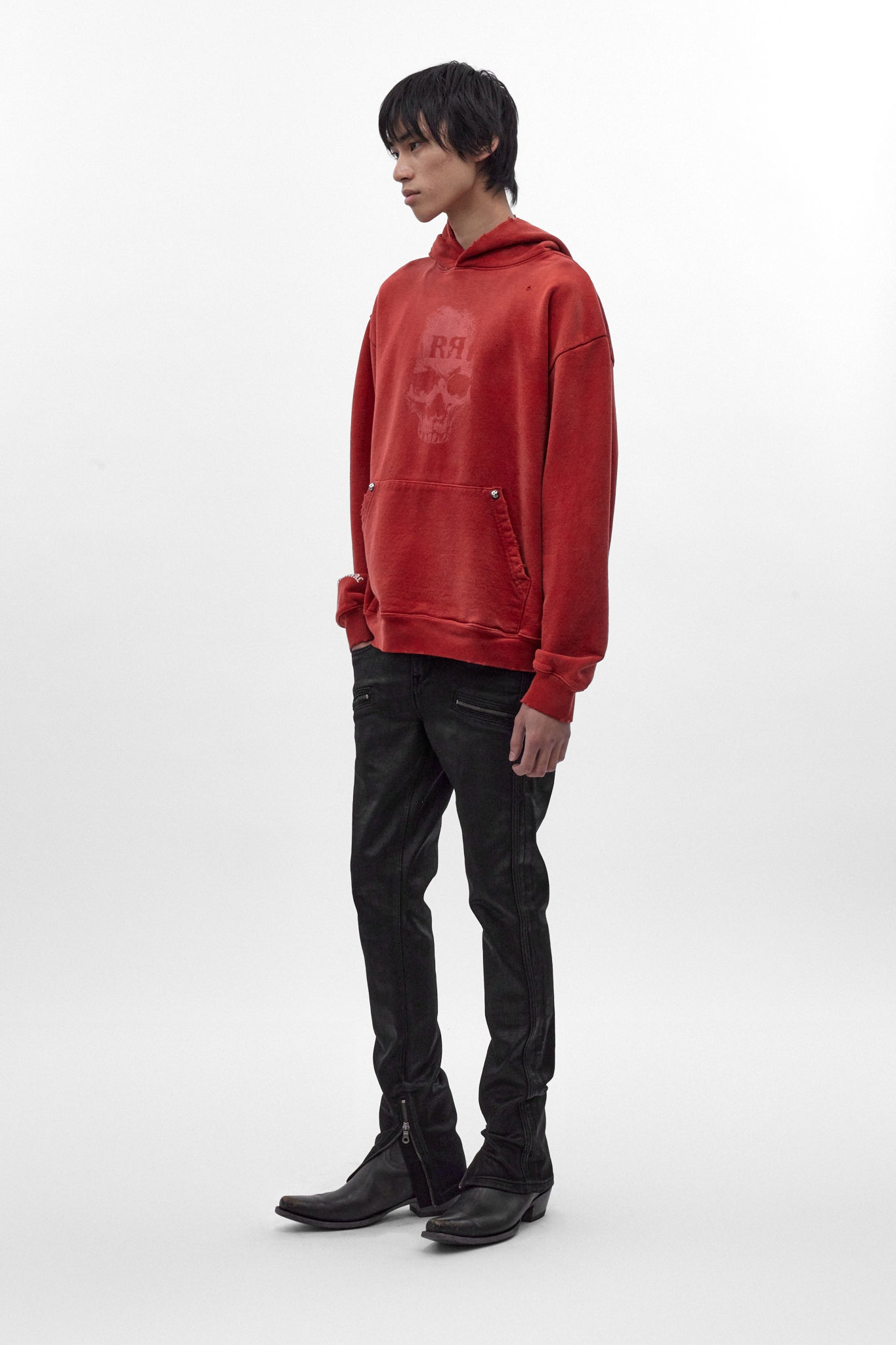 (RRH10218) Graveyard Hoodie in Red (5/30/26-DESC+IMG+MSRP) - Rock Revival®