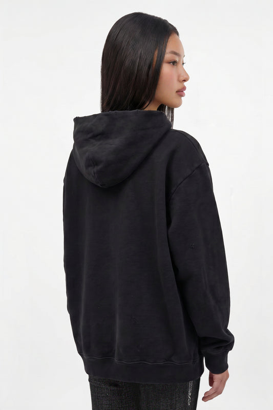 Silent Cross Hoodie in Black (W) - Rock Revival®
