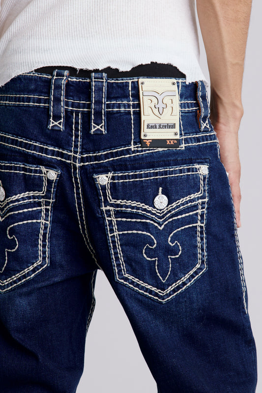 Titan Relaxed Straight Jeans - Rock Revival®