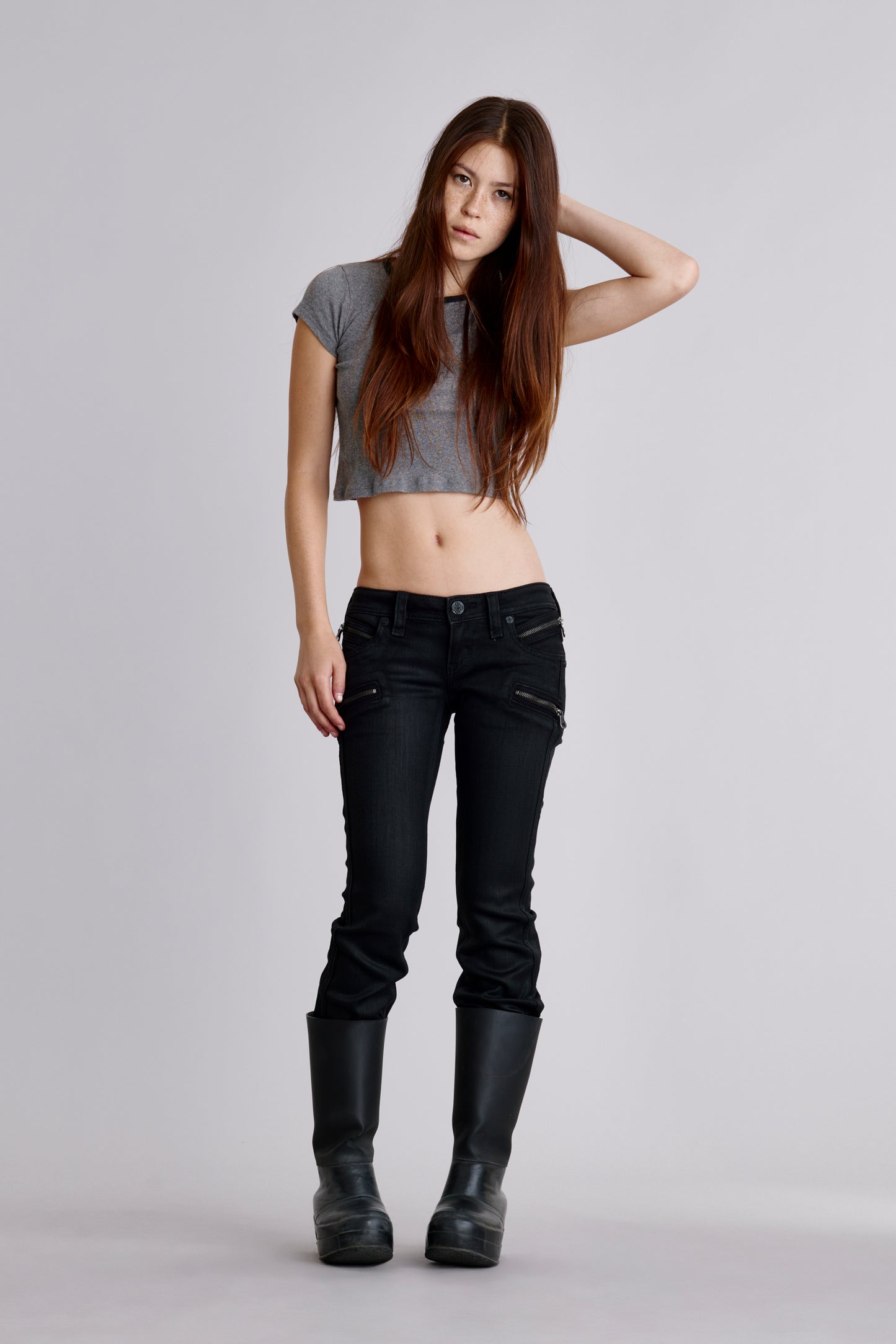Kamil Super Low-Rise Moto Bootcut Jeans - Rock Revival®