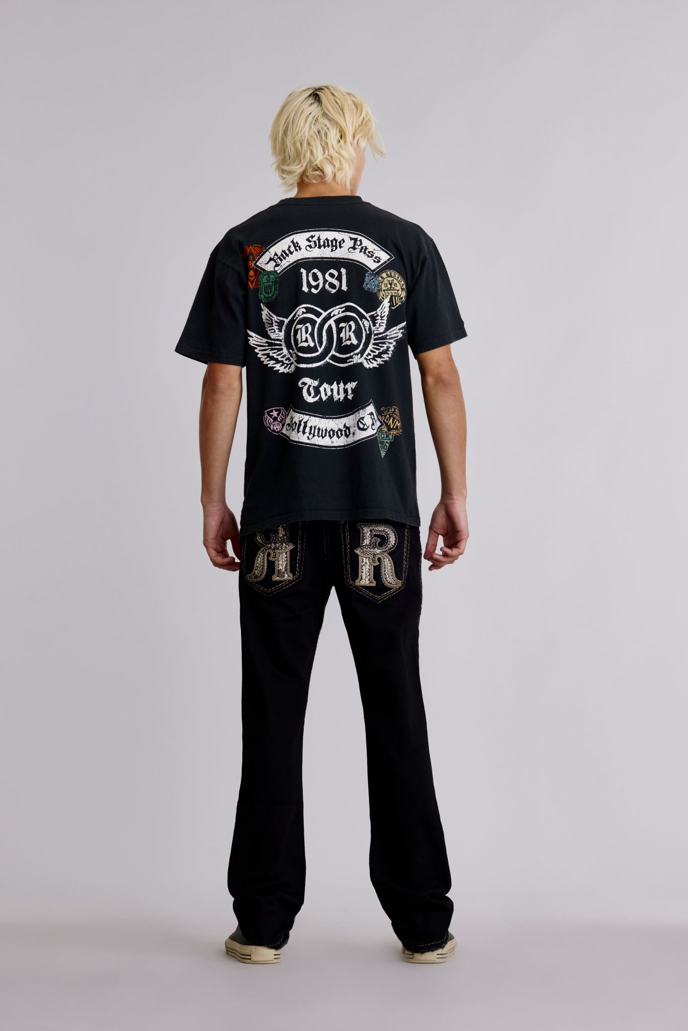 1981 Hollywood Tee in Black - Rock Revival®