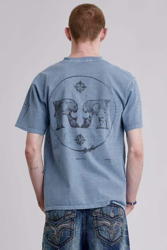 Rock Tee in Blue (Ready) - Rock Revival®