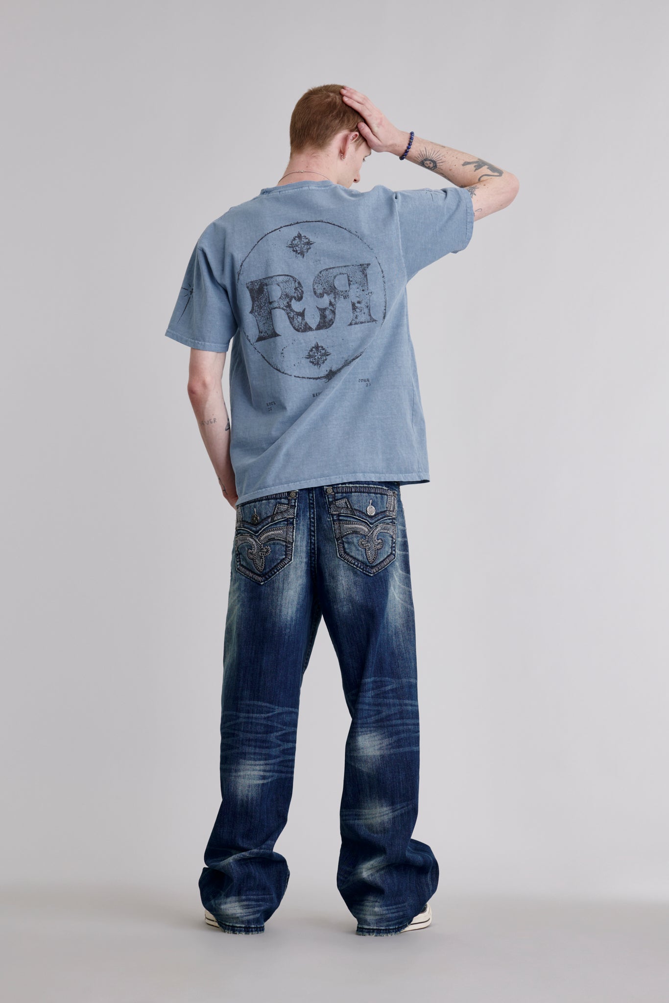 Rock Tee in Blue (Ready) - Rock Revival®