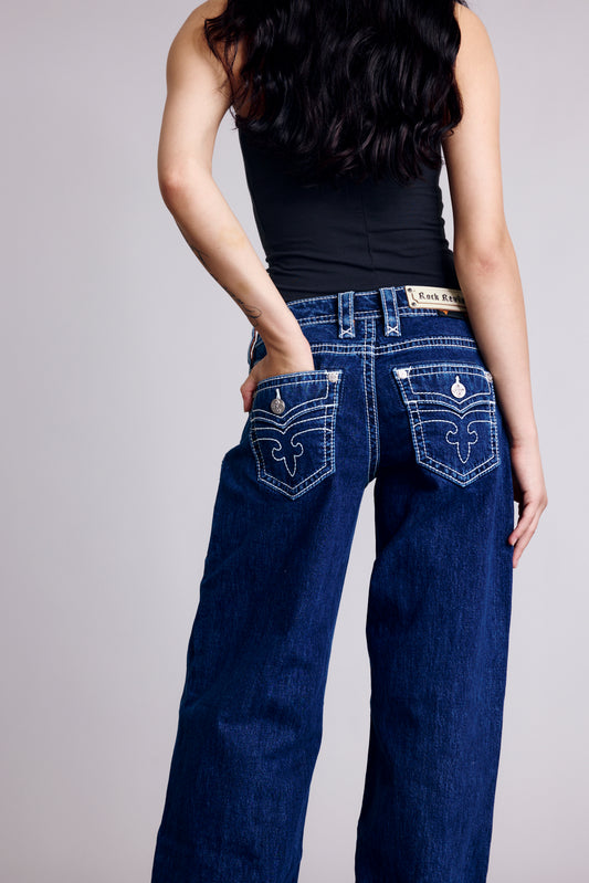 Lana Low-Rise Wide-Leg Jeans - Rock Revival®