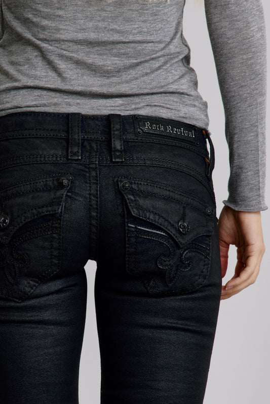 Gwen Super Low-Rise Bootcut Jeans