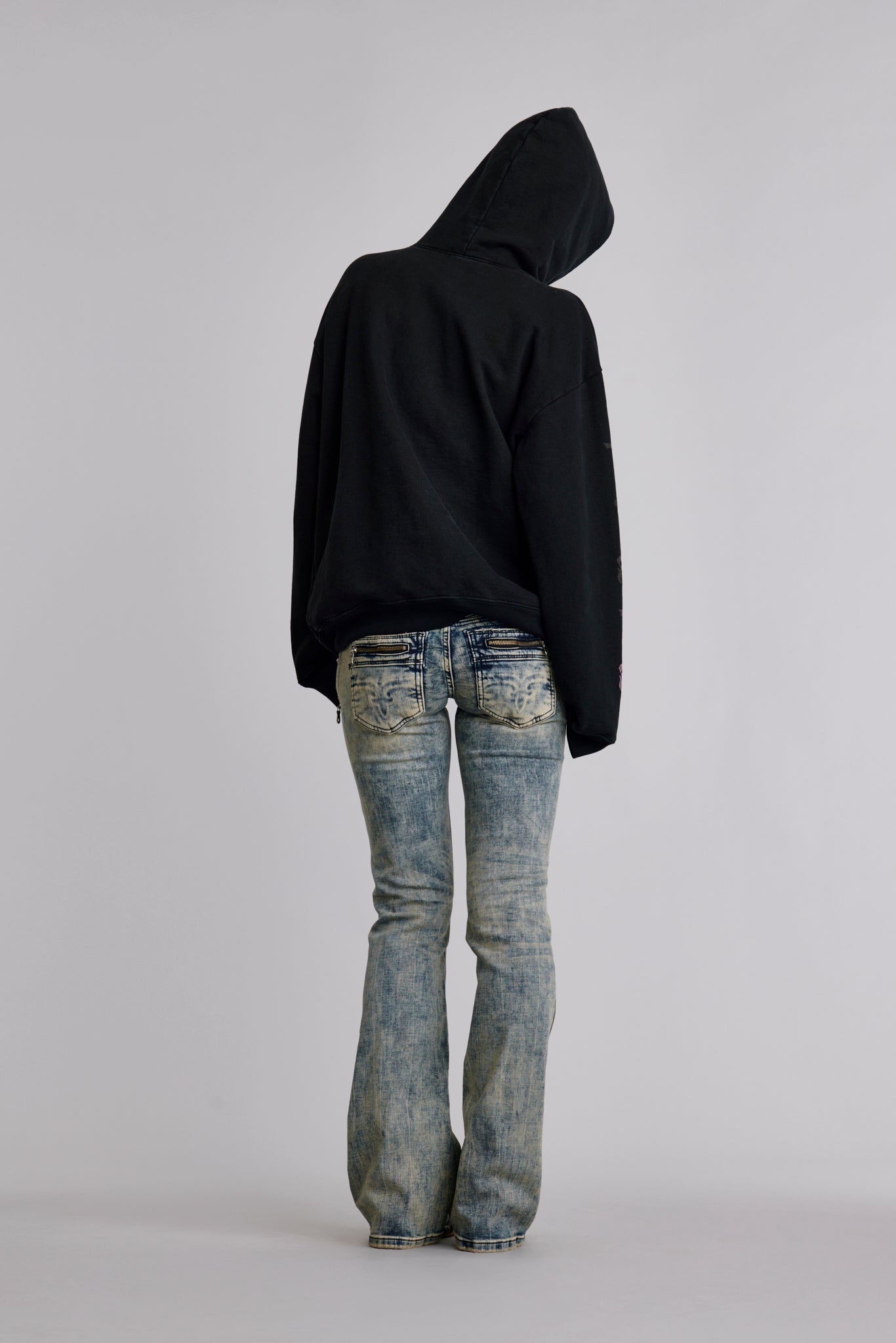 Classic Rock Hoodie in Black / Pink (November) (WOMEN'S) - Rock Revival®