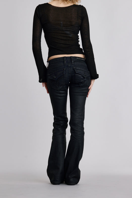 Gwen Super Low-Rise Bootcut Jeans
