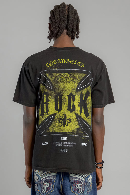 Rock Revival Cross Forme Tee in Black - Rock Revival®