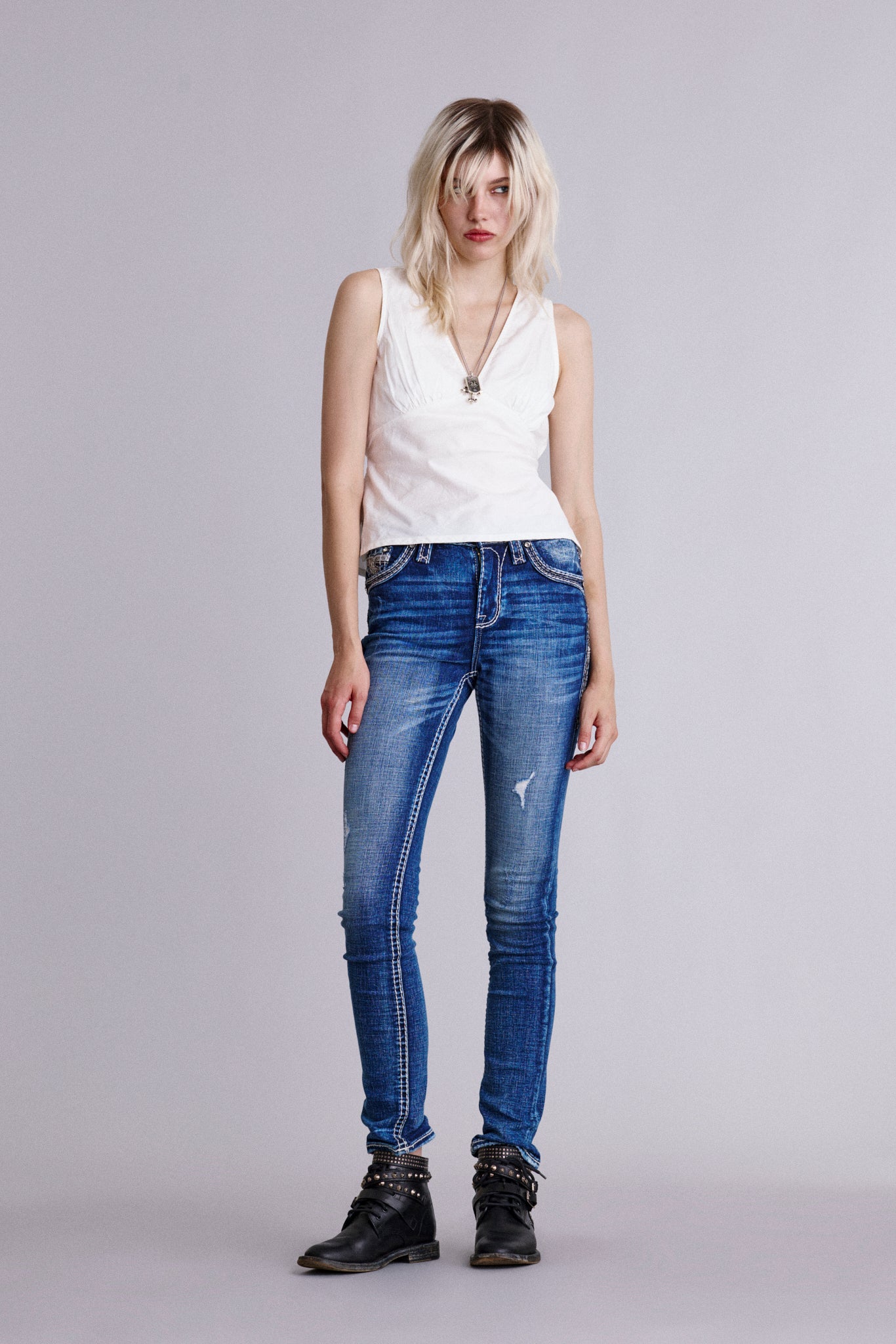 Aurora High-Rise Straight Jeans - Rock Revival®