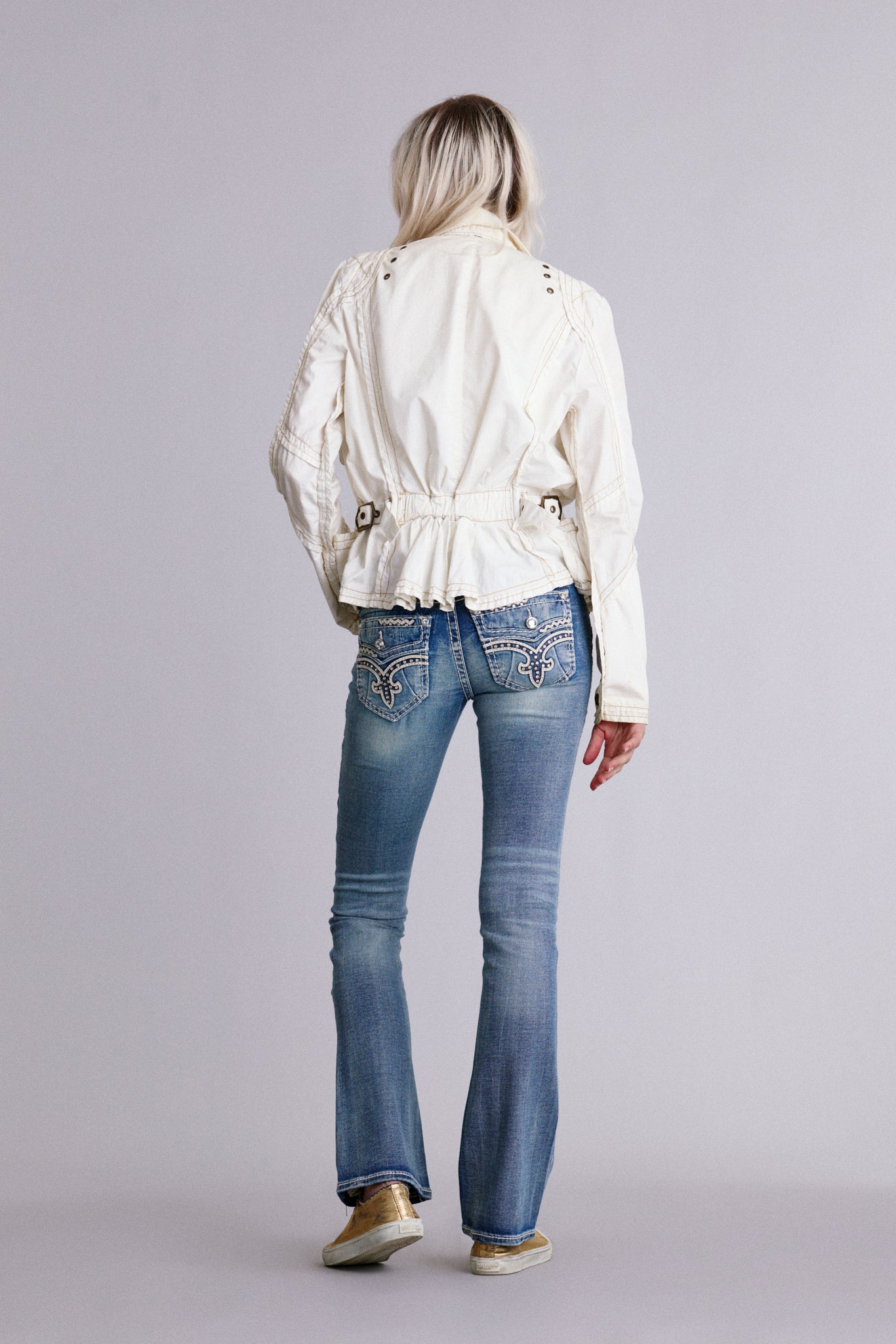 Lesia Low-Rise Bootcut Jeans