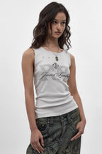 (JMT6540W) Rock Revival by Jaded London Rhinestone Top (JLxRCRV)(W) - Rock Revival®