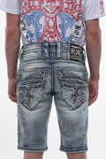 Pantalones cortos de mezclilla Aire (H202) en azul medio (6/30/26-DESC+IMG)