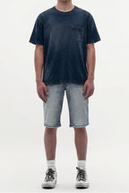 Aire Denim Shorts in Medium Blue