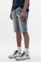Aire Denim Shorts in Medium Blue