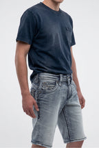 Aire Denim Shorts in Medium Blue