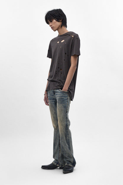 Alistair Slim Bootcut Jeans in Acid Blue - Rock Revival®