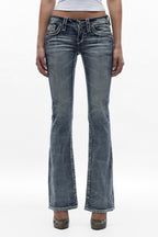 Amina Low-Rise Bootcut Jeans