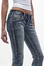 Amina Low-Rise Bootcut Jeans