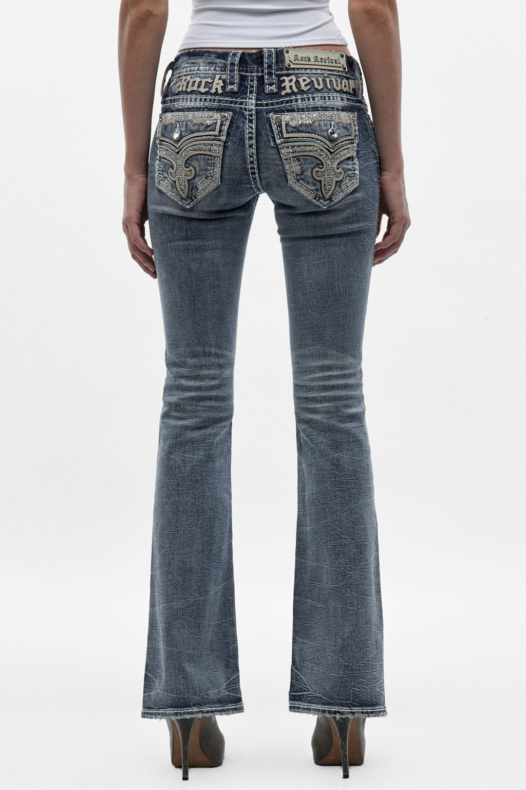 Amina Low-Rise Bootcut Jeans