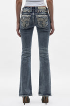Amina Low-Rise Bootcut Jeans