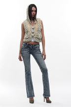 Amina Low-Rise Bootcut Jeans