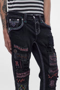 Armie Straight Jeans in Black Wash