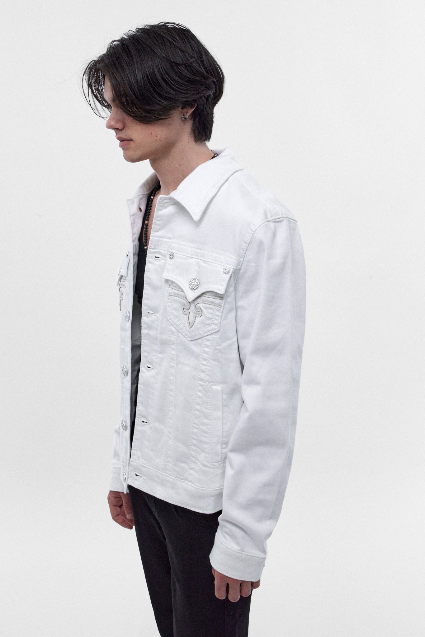 Chaqueta vaquera Arther en blanco