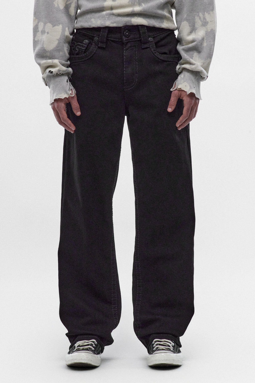 Arther Baggy 1 Jeans in Black Denim