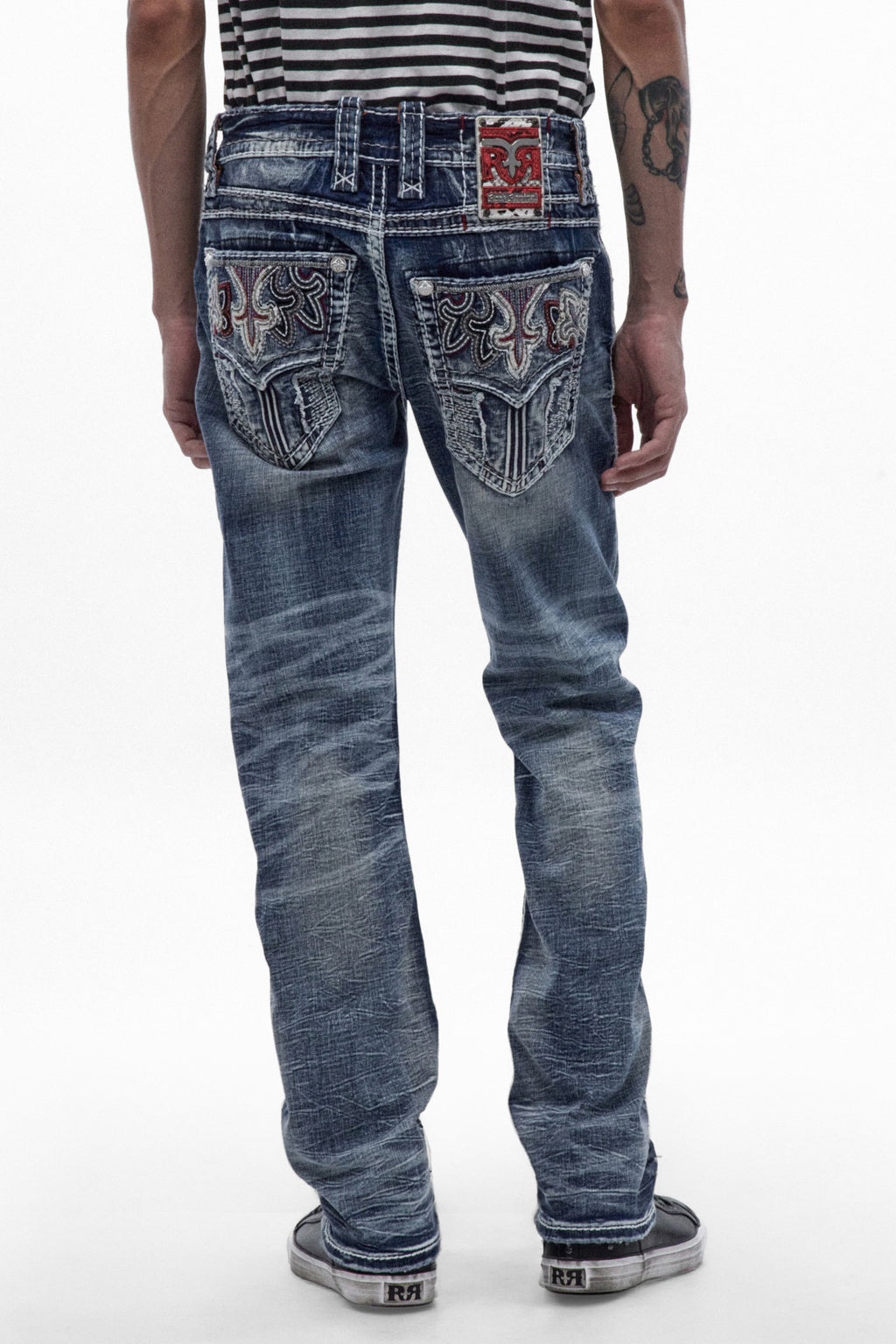 Benjey Straight Jeans in Medium Blue