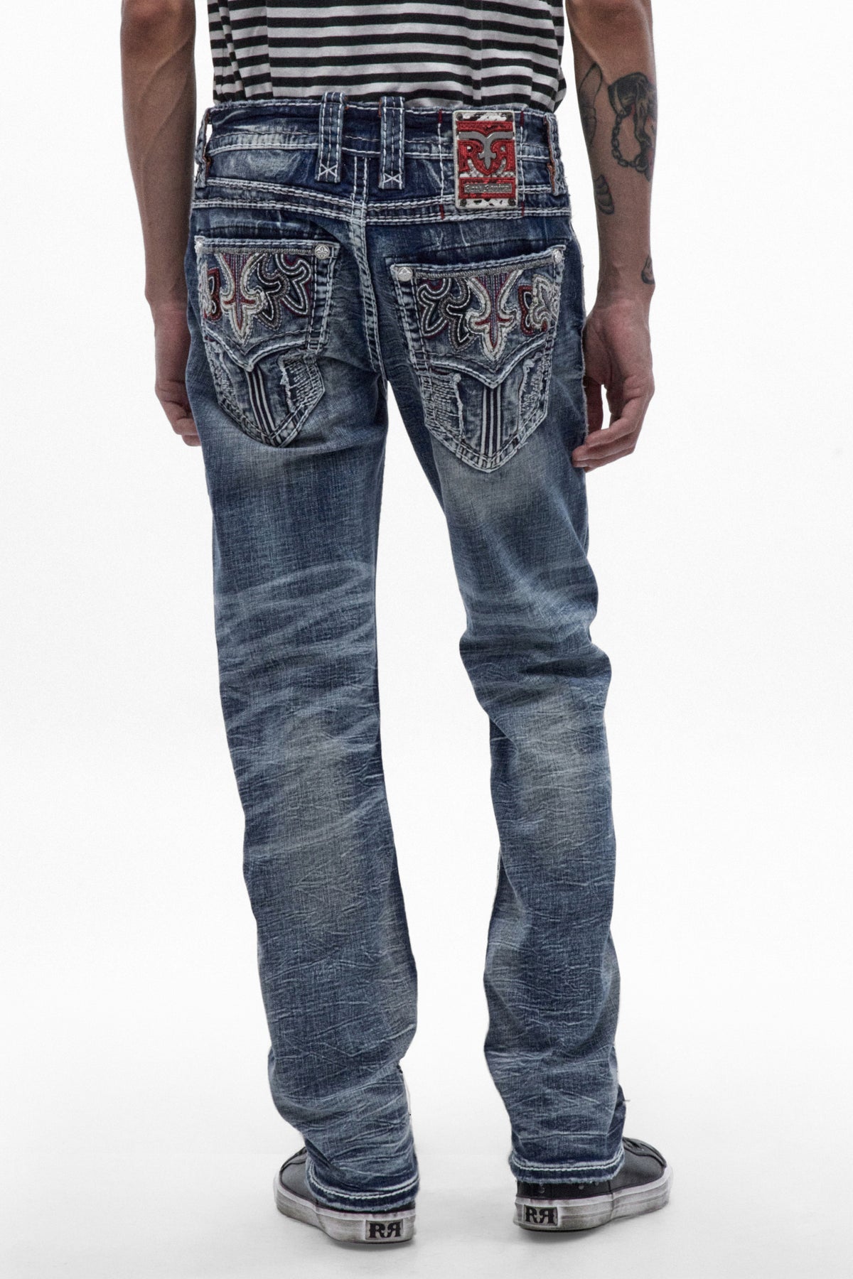 Benjey Straight Jeans in Medium Blue