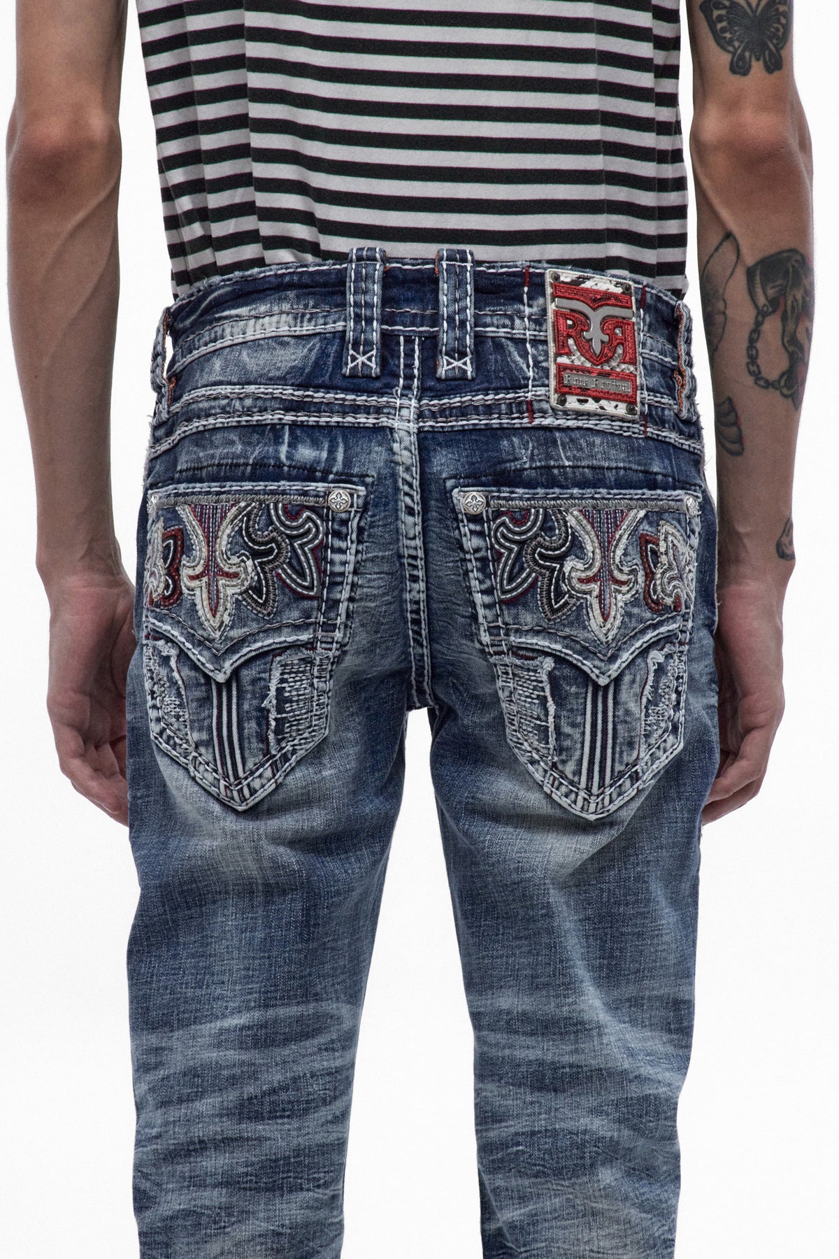 Benjey Straight Jeans in Medium Blue