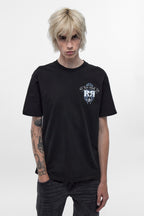 Cross Forme Tee in Black Dust/Pink/Blue
