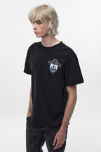 Cross Forme Tee in Black Dust/Pink/Blue