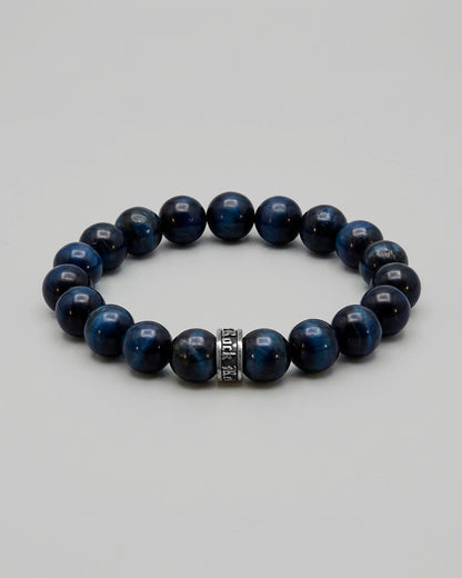 Twilight Blue Lapis 10mm Beaded Bracelet - Rock Revival®