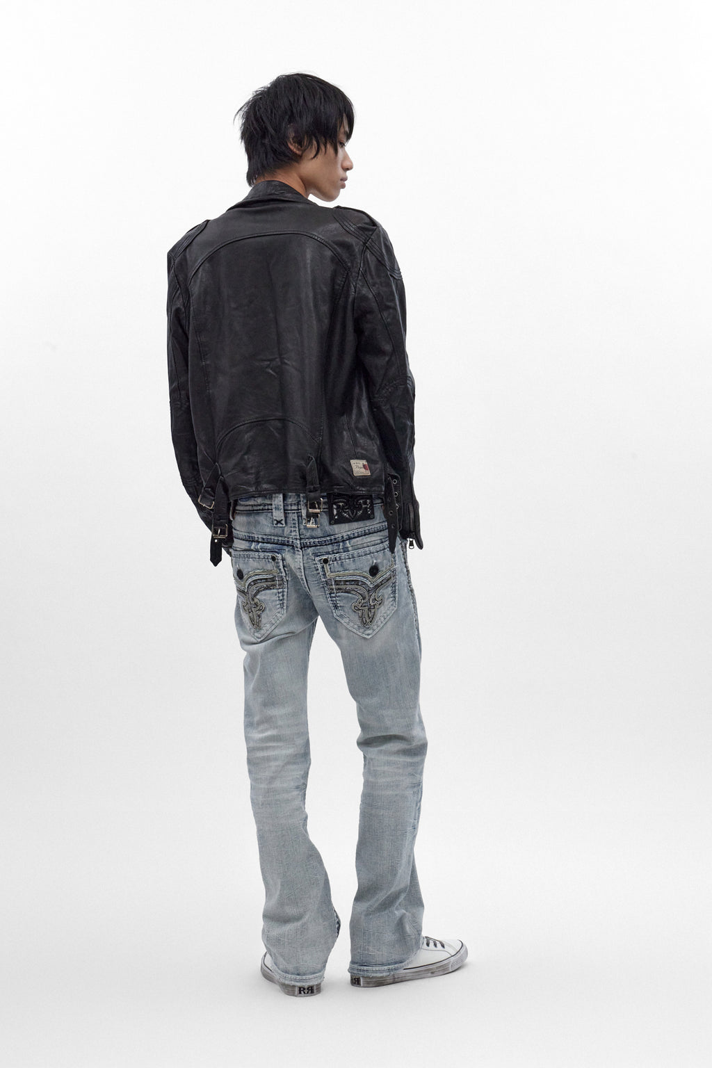 Brooks Slim Bootcut Jeans in Light Blue - Rock Revival®