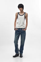 Callum Straight Jeans in Dark Blue (6/30/26-DESC+IMG) - Rock Revival®