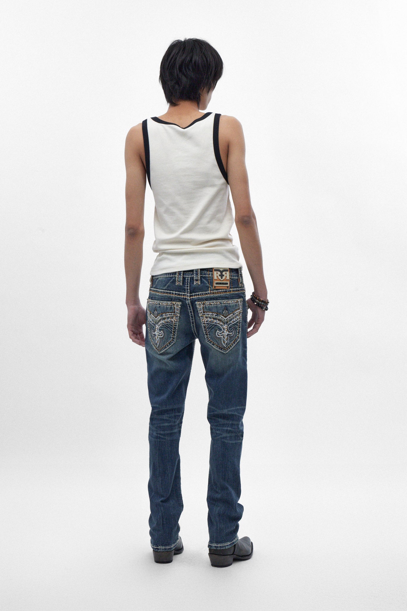 Callum Straight Jeans in Dark Blue (6/30/26-DESC+IMG) - Rock Revival®