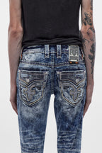 Cayden Straight Jeans in Acid Blue