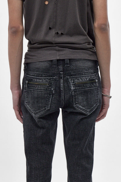 Charlie Slim Jeans in Black Wash - Rock Revival®