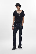 Charlie Slim Jeans in Dark Blue - Rock Revival®