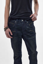 Charlie Slim Jeans in Dark Blue - Rock Revival®