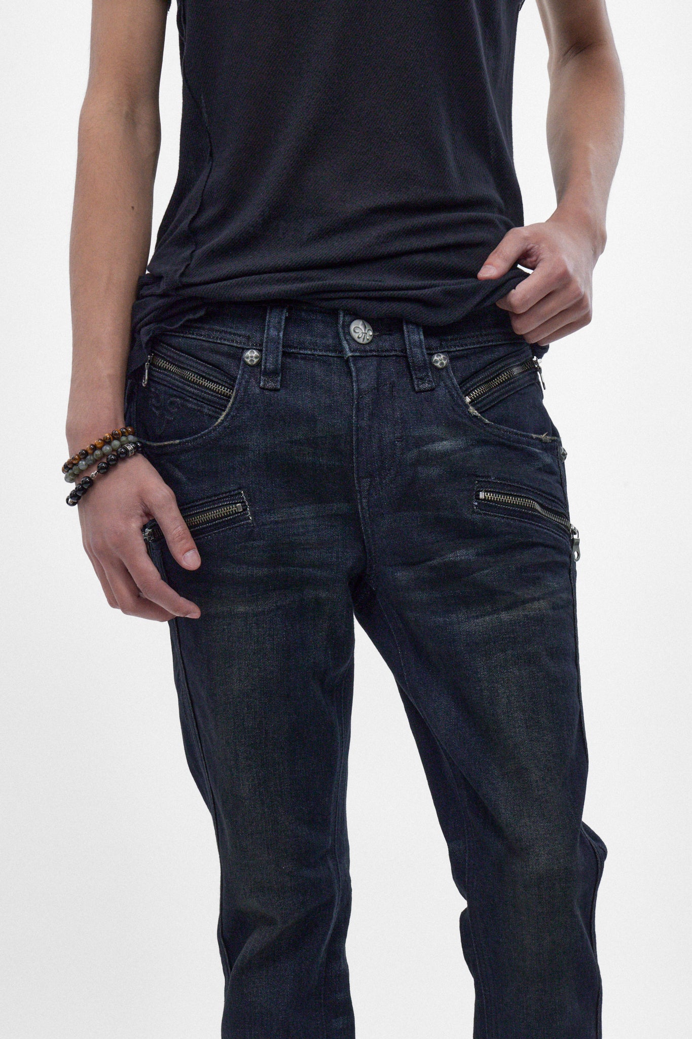 Charlie Slim Jeans in Dark Blue - Rock Revival®