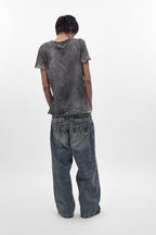 Colossus Jeans, By Jaded London in Medium Blue (M) - Rock Revival®