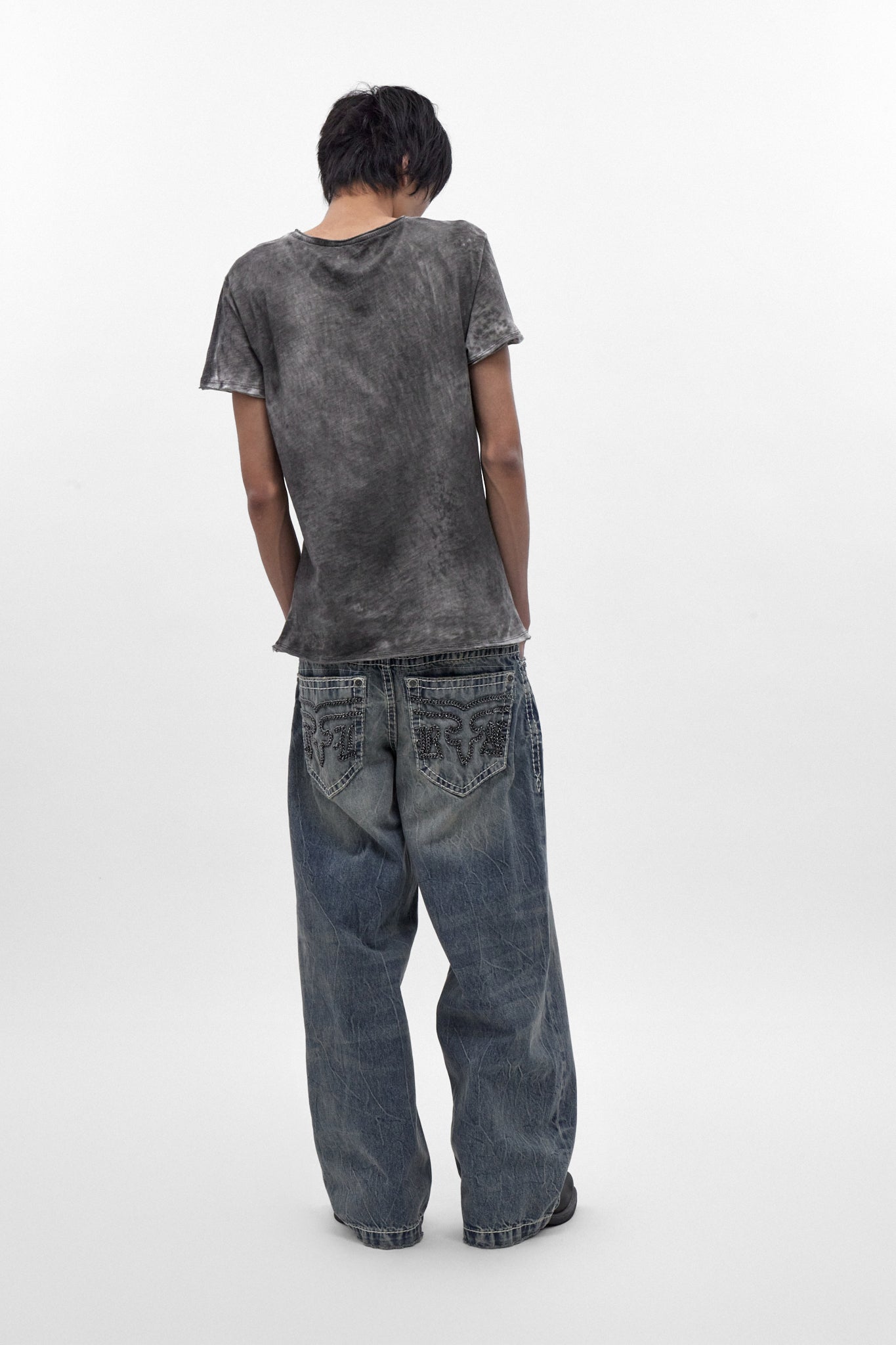 Colossus Jeans, By Jaded London in Medium Blue (M) - Rock Revival®