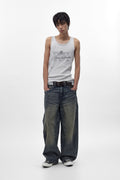 Colossus jeans, By Jaded London in Dark Blue (M) - Rock Revival®