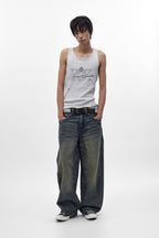 Colossus jeans, By Jaded London in Dark Blue (M) - Rock Revival®